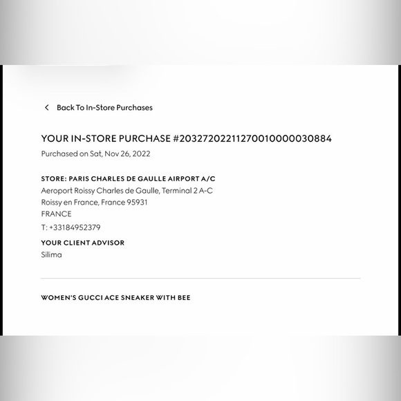 Gucci Ace Sneaker with Bee - Picture 11 of 12